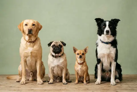 Hond waarvan raskenmerken en gezondheid worden bekeken