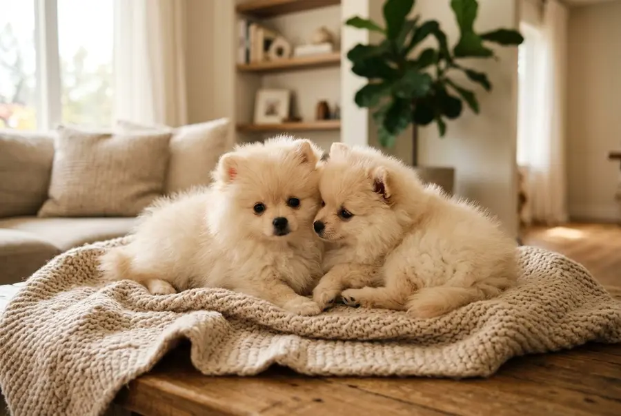 Gezonde Pomeriaan puppy bij een erkende fokker
